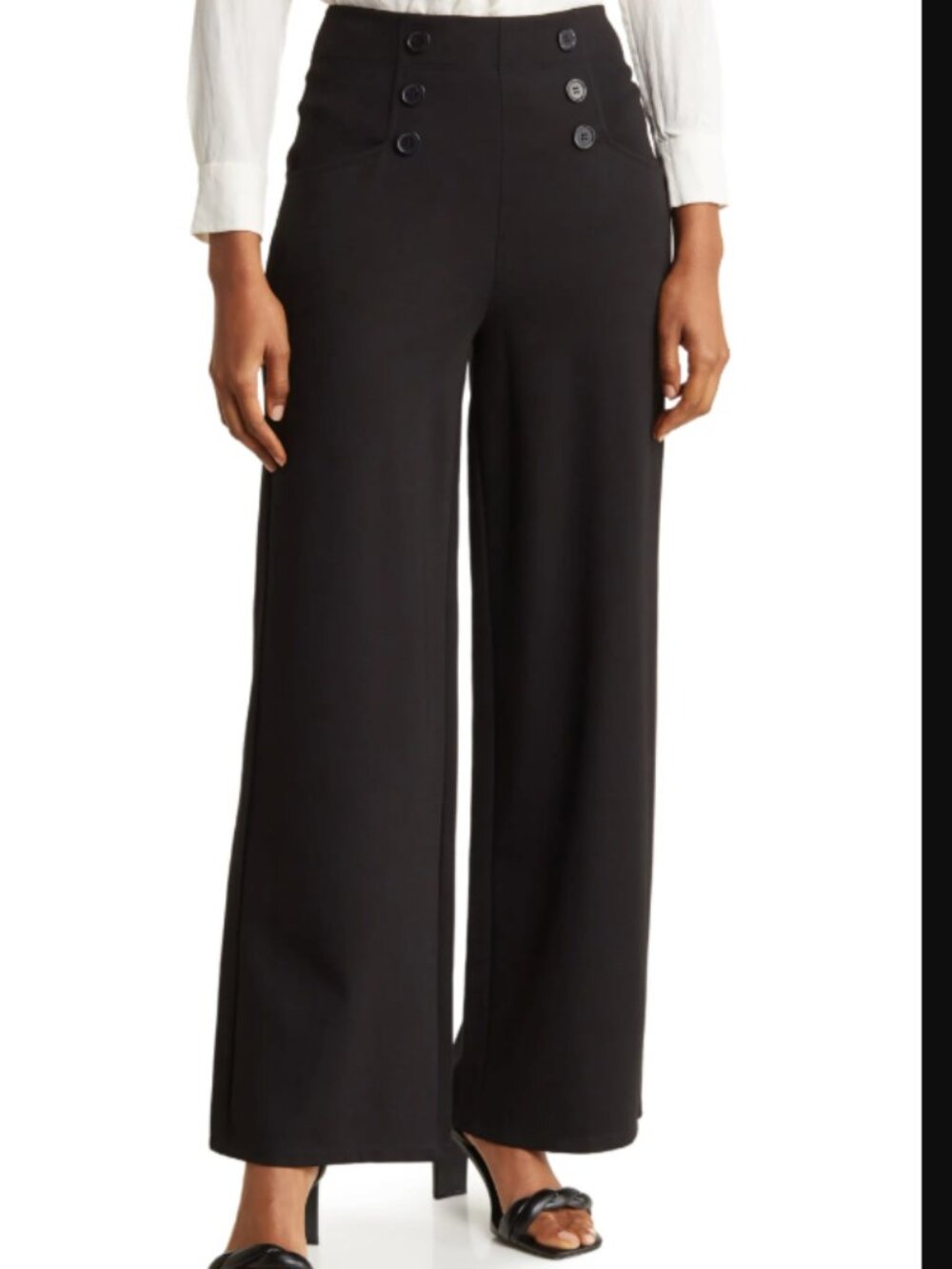 Max Studio London Wide Leg High Waisted MEdium M